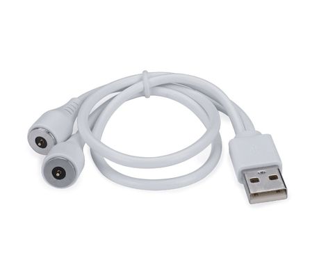 Hoogstroom 3.0a oplaadkabel USB 2 pin Circulaire oplaad adapter Magnetische Pogo pin