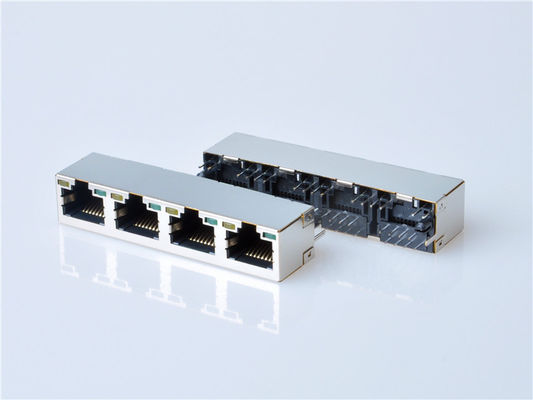8p8c RJ45 Jack Connector PCB Mount Voor Netwerk Socket Internet Modulaire Koperlegering