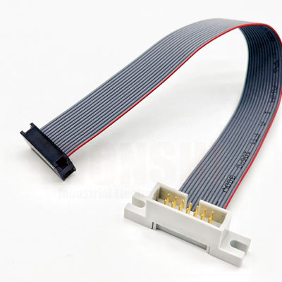 Elektronisch vlakkabel 2.54mm Pitch IDC Flat Ribbon Cable Connector aangepaste kleur