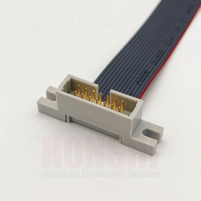 Elektronisch vlakkabel 2.54mm Pitch IDC Flat Ribbon Cable Connector aangepaste kleur