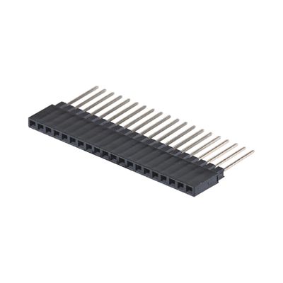 Single Row 180 Degree 40P Vrouwelijke kop aansluiting 2.54mm Pitch 8.5mm Hoogte Plastic