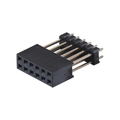 Single Row 180 Degree 40P Vrouwelijke kop aansluiting 2.54mm Pitch 8.5mm Hoogte Plastic