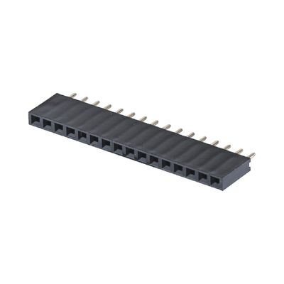 Single Row 180 Degree 40P Vrouwelijke kop aansluiting 2.54mm Pitch 8.5mm Hoogte Plastic