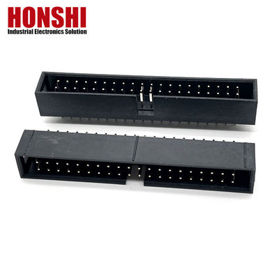 2.54mm Box Header Connector H8.8 40P Gold Plated Electrical Dual Row Connector