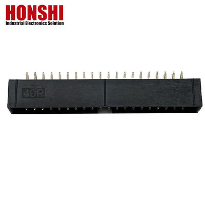 2.54mm Box Header Connector H8.8 40P Gold Plated Electrical Dual Row Connector