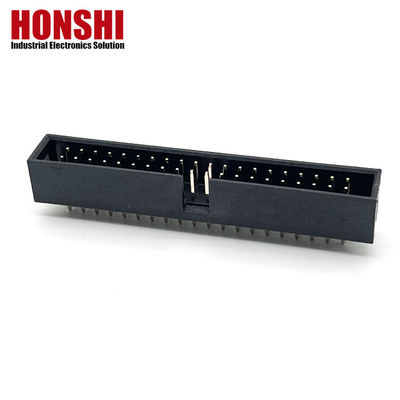 2.54mm Box Header Connector H8.8 40P Gold Plated Electrical Dual Row Connector