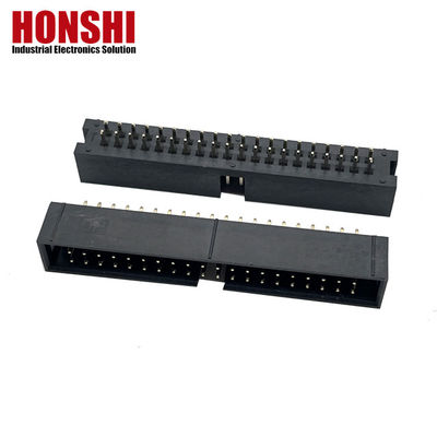 2.54mm Box Header Connector H8.8 40P Gold Plated Electrical Dual Row Connector
