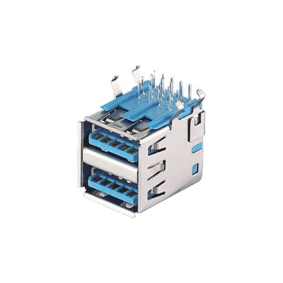 USB 2.0 / 3.0 Jack Type A Mannelijke stekker connector Messing / Fosfor Bronzen contactmateriaal