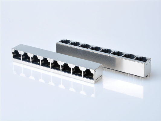 8p8c RJ45 Ethernet Connector 1x1 Ports Vrouwelijke RJ45 Jack zonder magneten