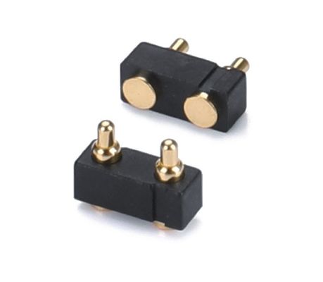 3.0mm 2pin Mannelijke Pogopin Eenrijdige Rechte Hoek Dip Pogo Pin Waterdicht Connector