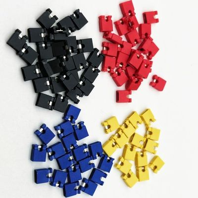 3A-5A 2.54mm Pitch Mini Jumper Hoogte 6.0mm Rood Blauw Geel Zwart met Open Formulier Kap