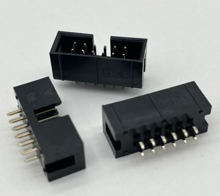 2.54mm rechte doos kop aansluiting 12 pin IDC doos kop 2x6p