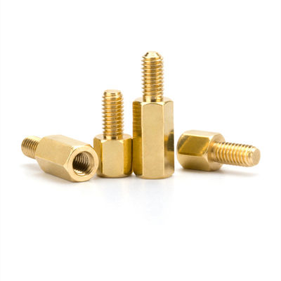 Mannelijke Messing Spacer Studs Met Metric Thread Interne Externe Knurled Standoff Op maat