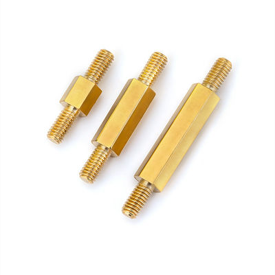 Mannelijke Messing Spacer Studs Met Metric Thread Interne Externe Knurled Standoff Op maat