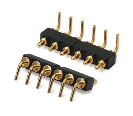 2,54 mm pitch mannelijke 5-pins PCB-connector veerbelast Pogo-pinconnector diptype