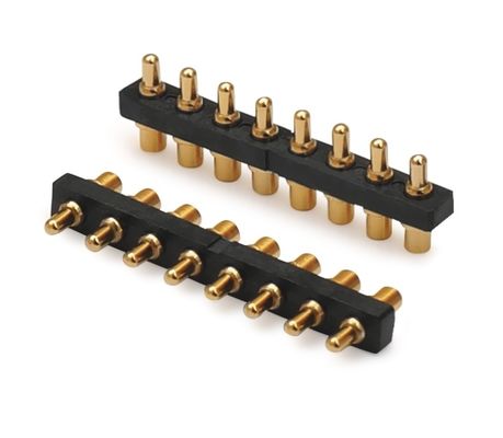 2,54 mm pitch mannelijke 5-pins PCB-connector veerbelast Pogo-pinconnector diptype