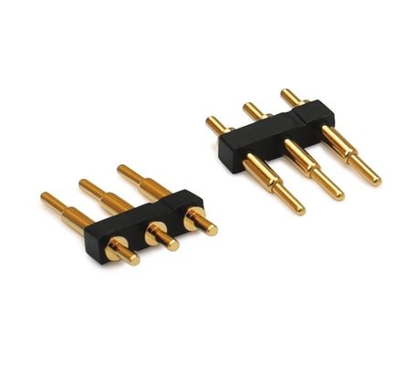 3.0mm pitch 3pin Goudgeplatte SMT Type Automotive Brass Pogo Pin Connector voor pcb