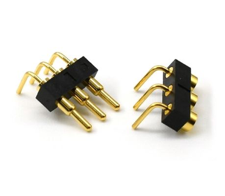 3.0mm pitch 3pin Goudgeplatte SMT Type Automotive Brass Pogo Pin Connector voor pcb