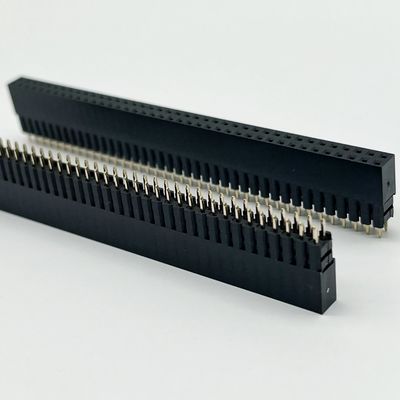 2.54mm Pitch Female Header Connector 8.5mm Hoogte Dubbele rij 180 graden onderdompeling Voor pcb
