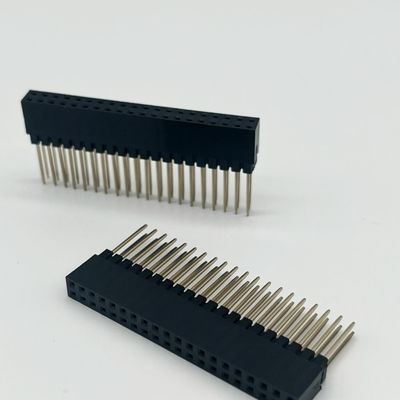 2.54mm Pitch Female Header Connector 8.5mm Hoogte Dubbele rij 180 graden onderdompeling Voor pcb