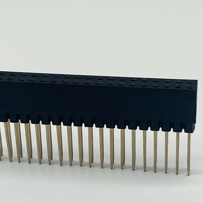 2.54mm Pitch Female Header Connector 8.5mm Hoogte Dubbele rij 180 graden onderdompeling Voor pcb