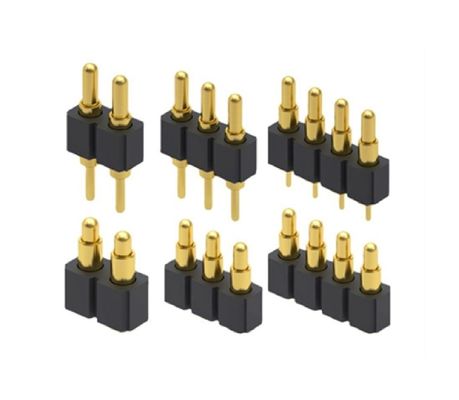 2.5mm 4 Pin Pogo Connector H3.5mm SMT Type Gold Plated Brass Pogo Connector