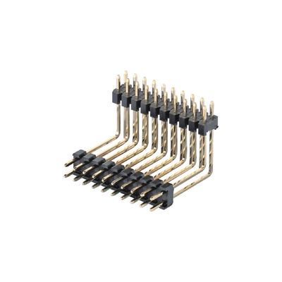 Op maat gemaakte 2,54 mm Pitch Pin Header Connector Dual Row 20 Pin 80 Pin Straight Dip