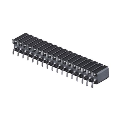 PCB-connector Bewerkte vrouwelijke kop 2.54mm H7.0mm Rechte hoek Dubbele rij 2-80Pin
