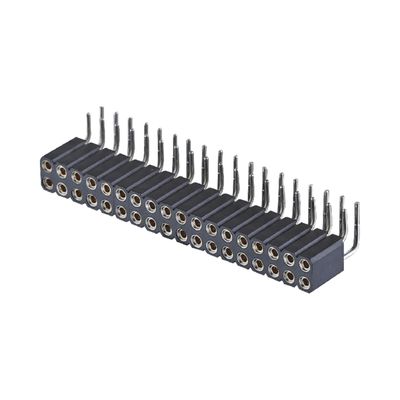 Goudgeplatte bewerkte pin kop 2.54mm SMT SMD Dual Row Right Angle PCB connector
