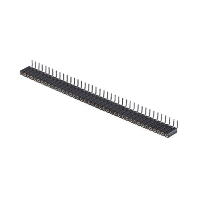 Goudgeplatte bewerkte pin kop 2.54mm SMT SMD Dual Row Right Angle PCB connector