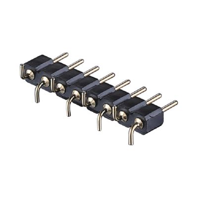 Goudgeplatte bewerkte pin kop 2.54mm SMT SMD Dual Row Right Angle PCB connector