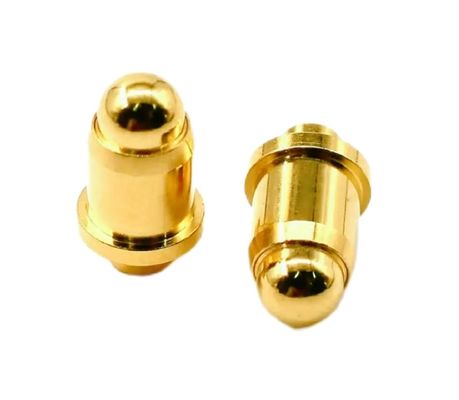 1A Goudgeplatte 3-10u Messing Pogo Pin Veerbeladen Hoogte 2,5 mm Pin Contact Dip