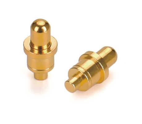 1A Goudgeplatte 3-10u Messing Pogo Pin Veerbeladen Hoogte 2,5 mm Pin Contact Dip