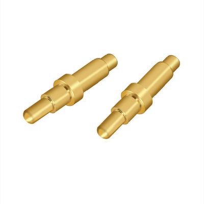Mannelijke Messing Dual Header POGO Pin Spring geladen Pins met aangepast contactmateriaal