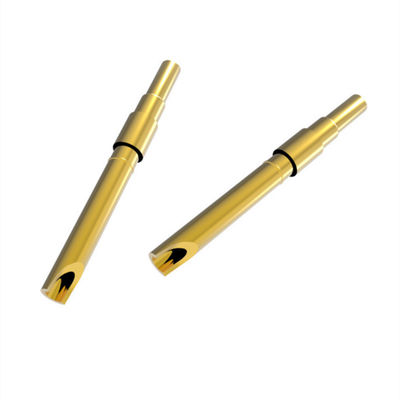 Mannelijke Messing Dual Header POGO Pin Spring geladen Pins met aangepast contactmateriaal
