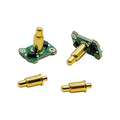 Hoog vermogen 9A batterij Messing POGO Pin Connector Door Hole PCB Spring geladen Pins