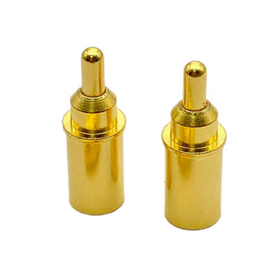 Hoog vermogen 9A batterij Messing POGO Pin Connector Door Hole PCB Spring geladen Pins