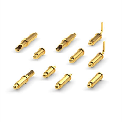 Hoog vermogen 9A batterij Messing POGO Pin Connector Door Hole PCB Spring geladen Pins