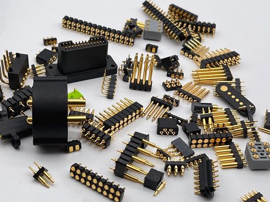 Soldeertype Pogo Pin Connector 2.54mm Pitch 1x5P Mannelijke veerbeladen Pogo Pin