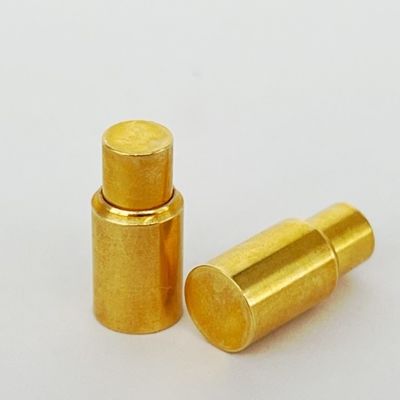 6.0mm C6801 Messing Pogo Pin SMT Connector Soldering Type Gold Plated Op maat