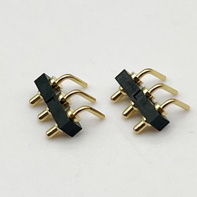 Op maat gemaakte 2,54 mm Dip Type 3pin H1,5 mm Pogo Pin connector voor veerpin connector