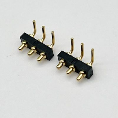 Op maat gemaakte 2,54 mm Dip Type 3pin H1,5 mm Pogo Pin connector voor veerpin connector