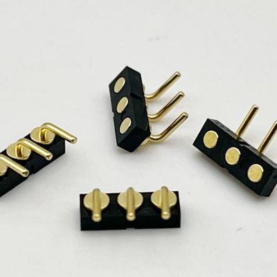 3p 2.54mm Vroegbeladen Vrouwelijke Ball Plunger Magnetische Pogo Pin Connector