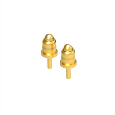Op maat gemaakte High Current Pogo Pin Connector Man Geslacht Goud bekleed Smart Loaded Contact
