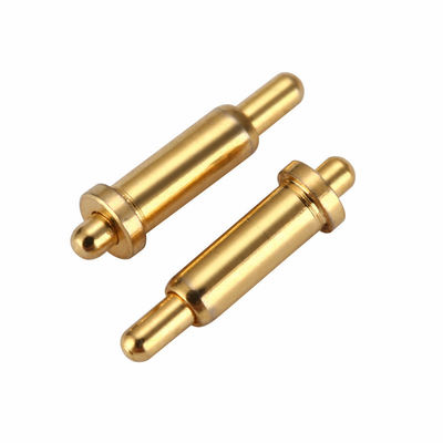 Op maat gemaakte High Current Pogo Pin Connector Man Geslacht Goud bekleed Smart Loaded Contact