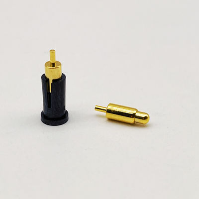 Hoogprecisie Messing C6801 Pogo Pin Connector Spring Loaded Dip Type Gold Plated