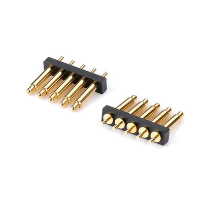 Hoogprecisie Messing C6801 Pogo Pin Connector Spring Loaded Dip Type Gold Plated