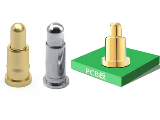 Messing Pogo Pin Connector 1A Nominale stroom Precision Bewerkte door gat Pogo Pins
