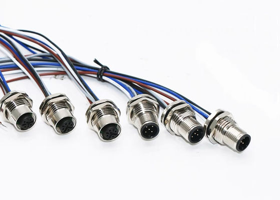 M12-serie Circulaire draad connector Socket 12 pin Achterste schroefpaneel Montage