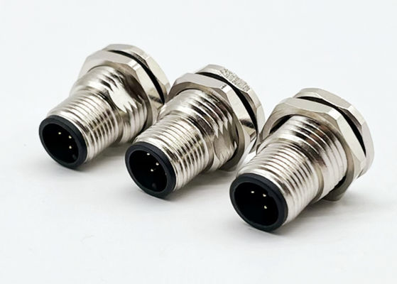 M12 Series Circulaire Connector Man Plug 5pin achterschroef Panel montage M16 * 1.5 PG9